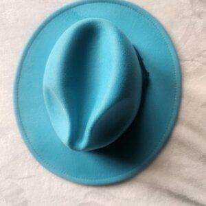 Wide Brim Fedora Hats for Women Men Two Tone Dress Hat Felt Panama Hat
